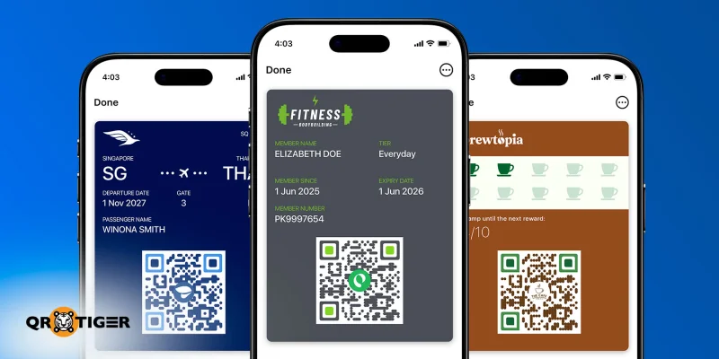 Apple wallet QR code pass